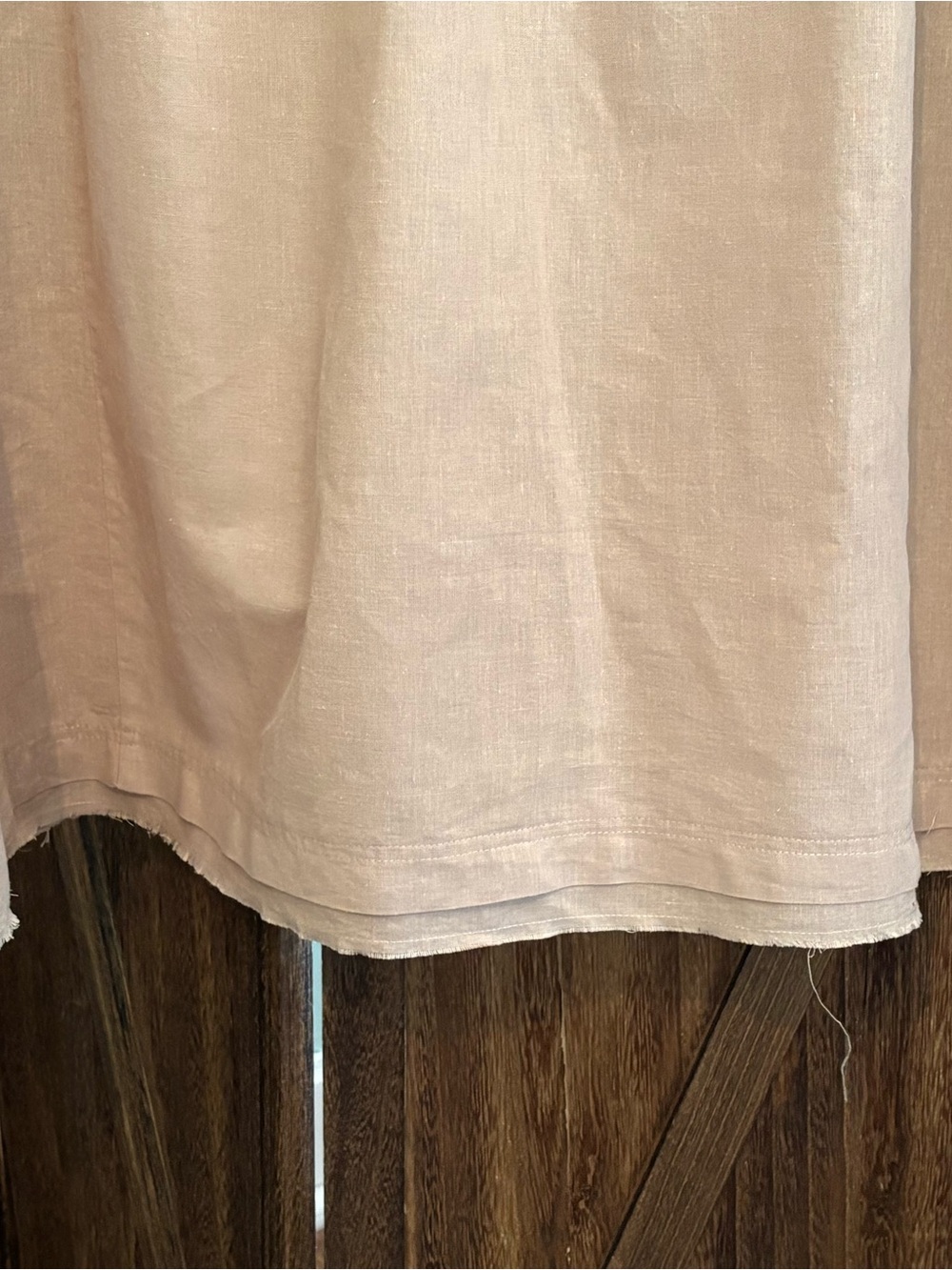 Grade & Gather Short Sleeve Mini Dress in Taupe; Large - Picture 7 of 14